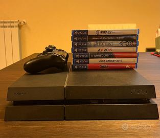 PS4, 2 joystick e giochi vari