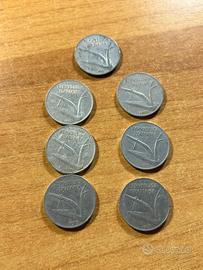 Monete 10 lire spige con mancanza sigla conio