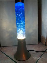 Lampada elettrica azzurra /blu con bollicine