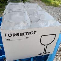 Set 6 bicchieri da vino originali FÖRSIKTIGT Ikea