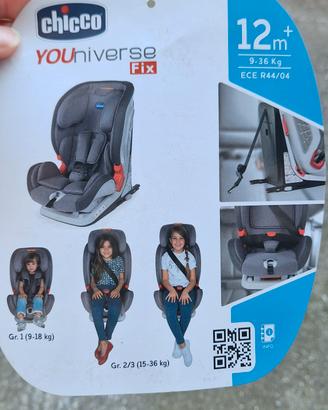 Seggiolino auto  chicco 12 + da 9 a  36 kg