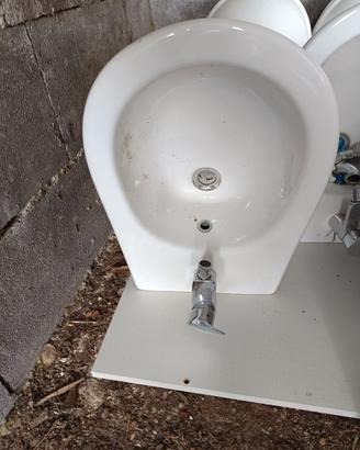 Set sanitari serie Piuma bidet, lavandino, water