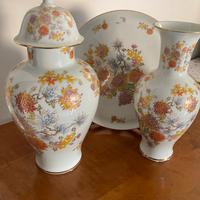 Tris in ceramica decorata oro