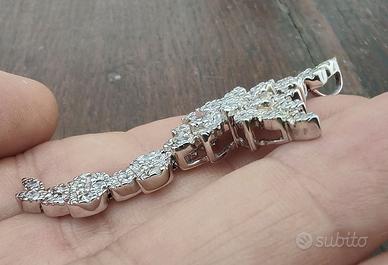 Croce Stile Mara Venier Argento 925 Zirconi