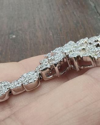 Croce Stile Mara Venier Argento 925 Zirconi