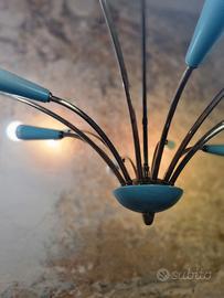 Lampadario sputnik nello stile Stilnovo