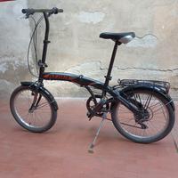 Bicicletta  Atala Blue Lake nera pieghevole 