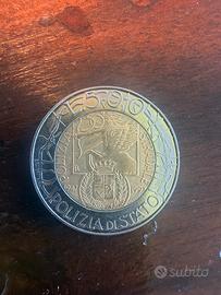 Moneta 500 lire  - 50mo Polizia di Stato - rara