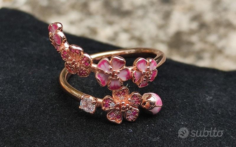 Anello pandora fiocco hot sale oro rosa