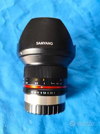 Obiettivo Samyang 12mm F2 per Fuji xmount