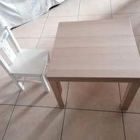 tavolinino bimbo ikea + sedia bimba ikea
