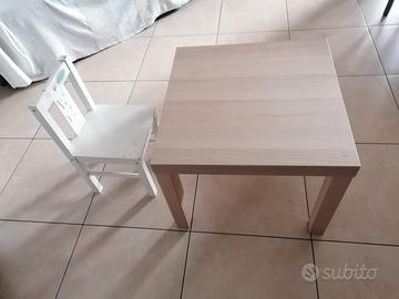 tavolinino bimbo ikea + sedia bimba ikea