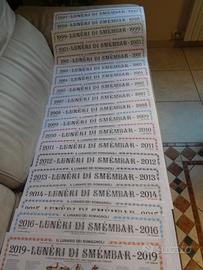 Calendari Lunêri di Smembar di varie annate