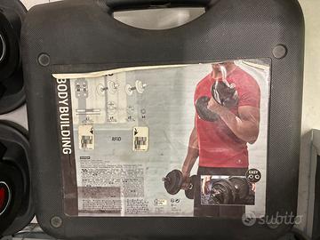 Valigetta manubri palestra 20 kg Domyos