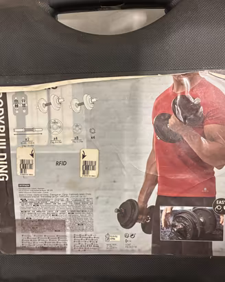 Valigetta manubri palestra 20 kg Domyos
