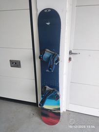 Snowboard con attacchi 