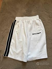 Shorts Palm Angels bianco e nero