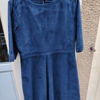 Abitino blu in vellutino 