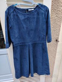 Abitino blu in vellutino 