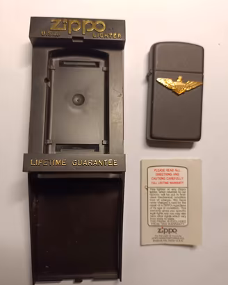 Zippo Originale 1991 Aeron. Milit. Coevo con Scat