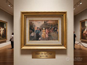 OLEOGRAFIA-PASSEGGIATA A PARIGI-J.DE LA CRUZ SOLER
