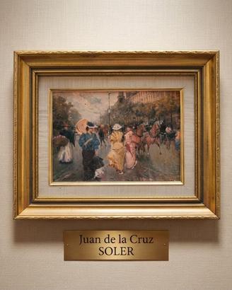 OLEOGRAFIA-PASSEGGIATA A PARIGI-J.DE LA CRUZ SOLER