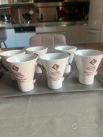 Tazze ciccolatavEraclea set da  6