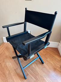 Sedia trucco pieghevole in legno