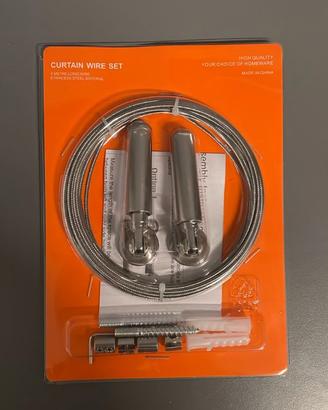 Set Cavo in Acciaio per Tende (5 Metri)