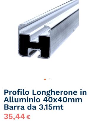 profili in alluminio per pannelli fotovoltaici 
