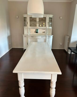 Credenza vintage con vetrinetta stile shabby chic