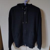 Felpa H&M Uomo Oversize Nera Tg S