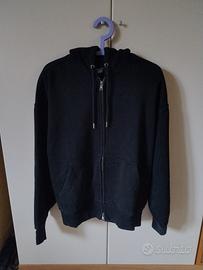Felpa H&M Uomo Oversize Nera Tg S