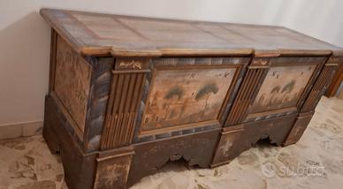 Cassapanca baule fine '700 antiquariato