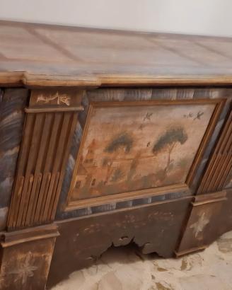 Cassapanca baule fine '700 antiquariato