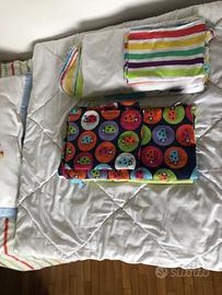 Piumino con 2 set di federe per letto da 90x195