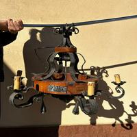 Lampadario stile rustico