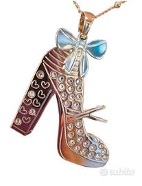 Collana con pendente, firmata Boccadamo, SWAROVSKY