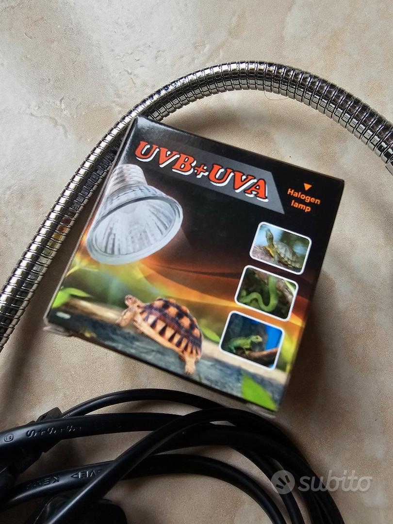 Portalampada Per Rettili QWORK - Altezza Regolabile 38-64cm, Per Terrari - Foto 2