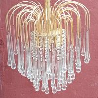 Lampadario in vetro di Murano stile Venini 