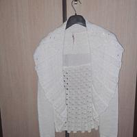 cardigan bianco di Pois