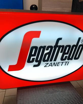 insegna bifacciale caffè Segafredo vintage 