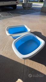 Lettiera per gatto aperta