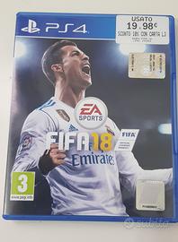 PS4 FIFA 18 PLAYSTATION CALCIO FOOTBALL GIOCO