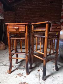 comodini etnici in bamboo