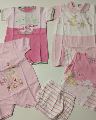 Lotto 47 pezzi - Abbigliamento bebè 3-6 mesi bimba