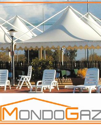 Gazebo nuovi certificati uso pubblico fiera lavoro