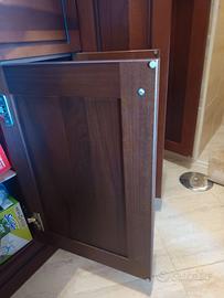 MOBILE COMPLETO bagno in VERO legno colore m