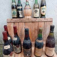 bottiglie di vino vintage 