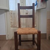 Sedia in mogano massello